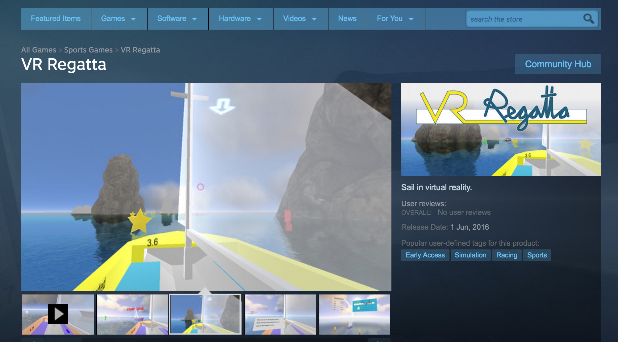VR Regatta on Steam